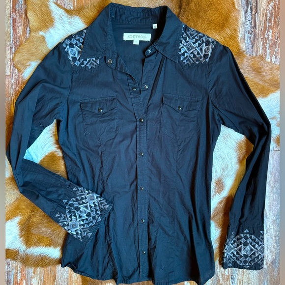 Tops - Stetson - Small - Western Button Up